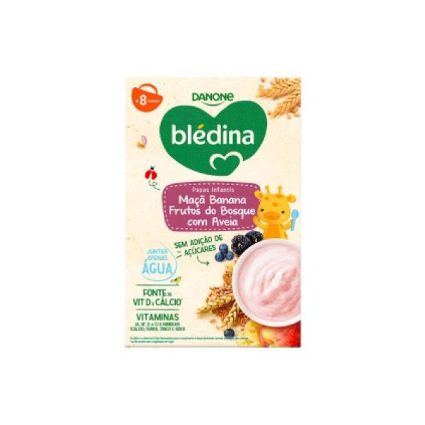 Blédina Papa Maçã/Banana/Frutos do Bosque 8M+ 200G